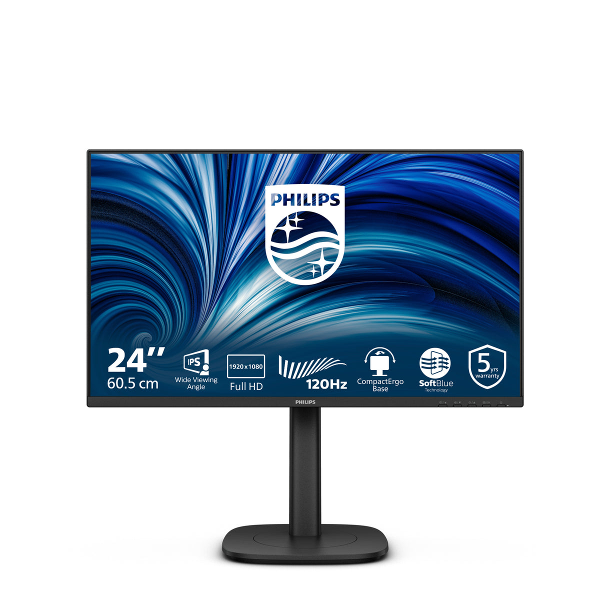 Philips 3000 series 24B2N3200J/27 computer monitor 60.5 cm (23.8") 1920 x 1080 pixels Full HD LCD Black - 24B2N3200J