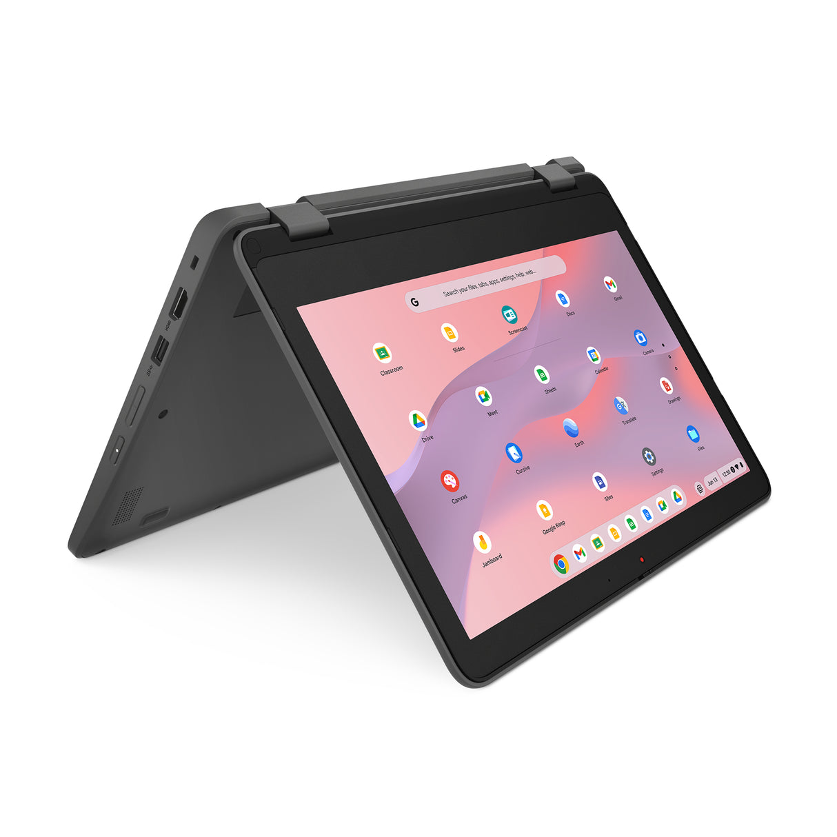Lenovo 300e Yoga Chromebook Gen 4 MediaTek Kompanio 528 29.5 cm (11.6") Touchscreen HD 8 GB LPDDR4x-SDRAM 64 GB eMMC Wi-Fi 6 (802.11ax) ChromeOS English Grey - 82W2002NUS LENOVO