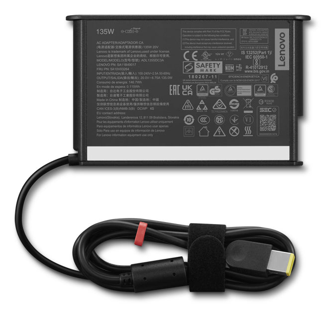 Lenovo 4X21L38720 power adapter/inverter Indoor 135 W Black - 4X21L38720