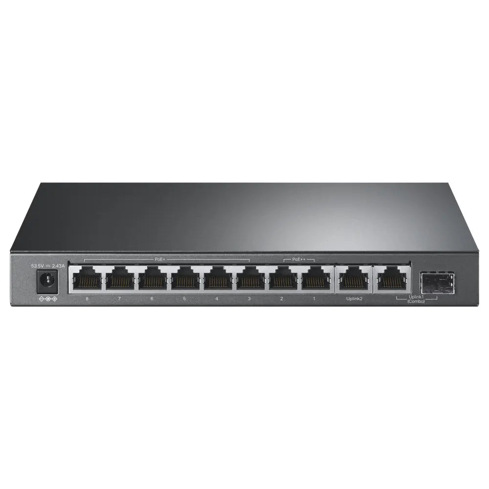 TP-Link 10-Port Gigabit Desktop Switch with 6-Port PoE+ and 2-Port PoE++ - TL-SG1210PP - eCommerce Business Prime