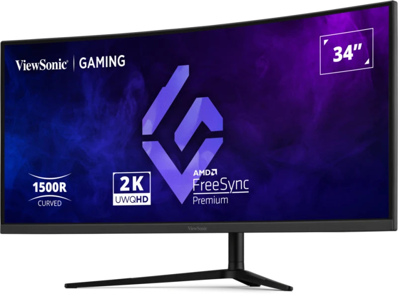 Viewsonic VX3418C-2K computer monitor 86.4 cm (34") 3440 x 1440 pixels UltraWide Quad HD Black - VX3418C-2K