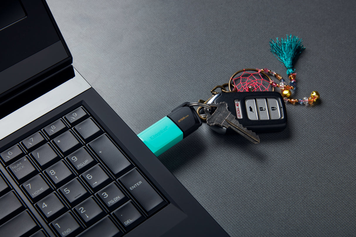 Kingston Technology DataTraveler 256GB USB3.2 Gen1 Exodia M (Black + Teal) - DTXM/256GB