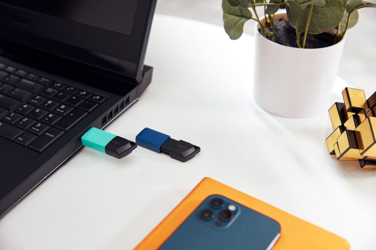 Kingston Technology DataTraveler 256GB USB3.2 Gen1 Exodia M (Black + Teal) - DTXM/256GB