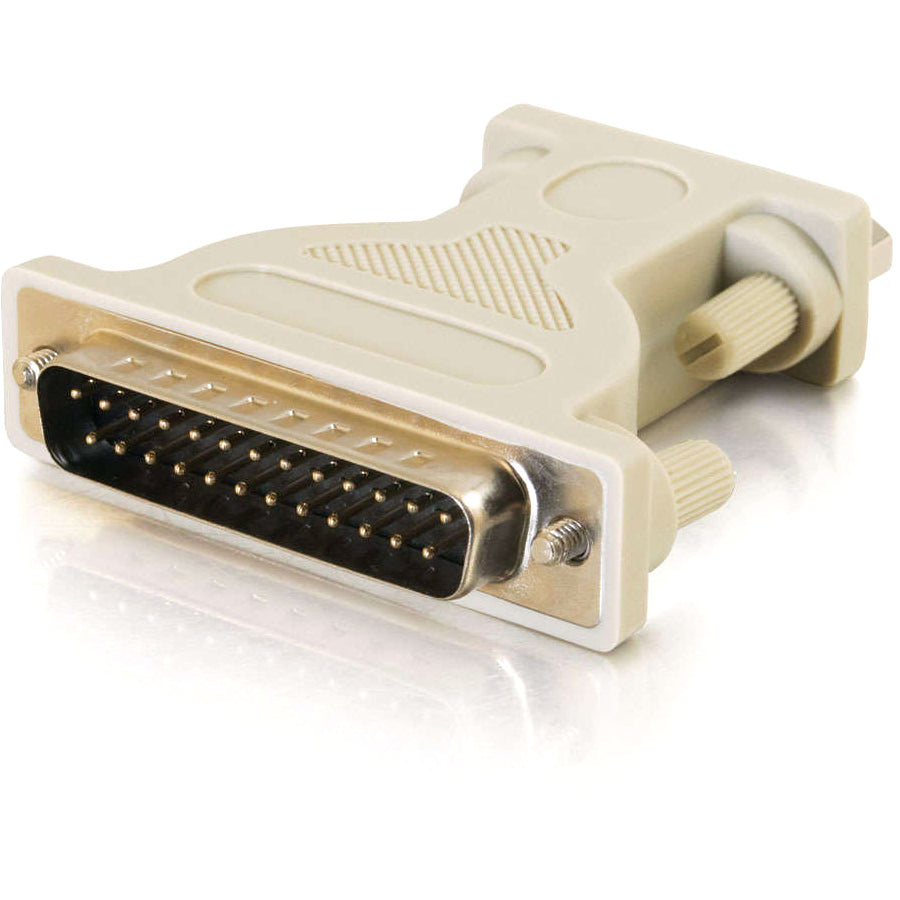 C2G DB9 Male to DB25 Male Serial Adapter - 1 Pack - 1 x 9-pin DB-9 Serial Male - 1 x 25-pin DB-25 Serial Male - Beige - 02450