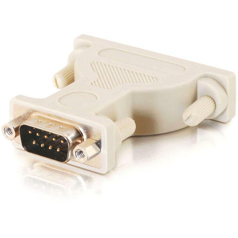 C2G DB9 Male to DB25 Male Serial Adapter - 1 Pack - 1 x 9-pin DB-9 Serial Male - 1 x 25-pin DB-25 Serial Male - Beige - 02450