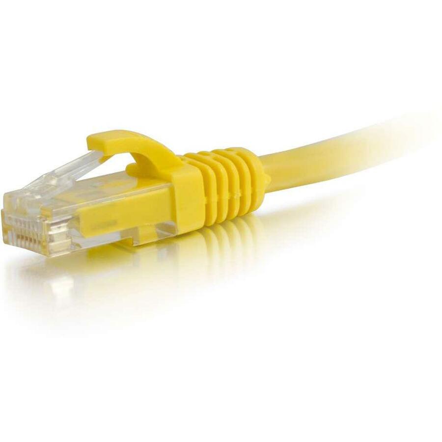 C2G 7ft Cat6 Ethernet Cable - Snagless Unshielded (UTP) - Yellow - Category 6 for Network Device - RJ-45 Male - RJ-45 Male - 7ft - Yellow - 27192