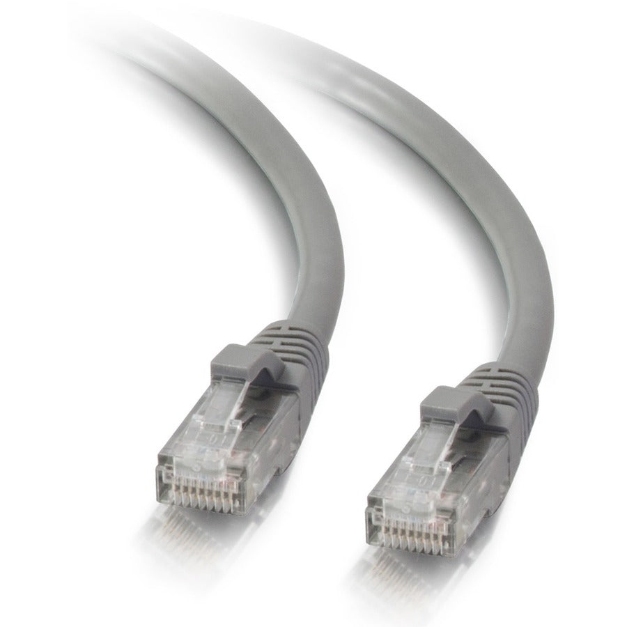 C2G 3ft Cat5e Ethernet Cable - Snagless Unshielded (UTP) - Gray - Cat5e for Network Device - RJ-45 Male - RJ-45 Male - 3ft - Gray - 15177