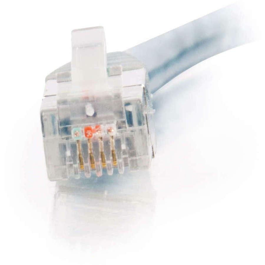 C2G 15ft RJ11 High Speed Internet Modem Cable - RJ-11 Male - RJ-11 Male - 15ft - Transparent Blue - 28722