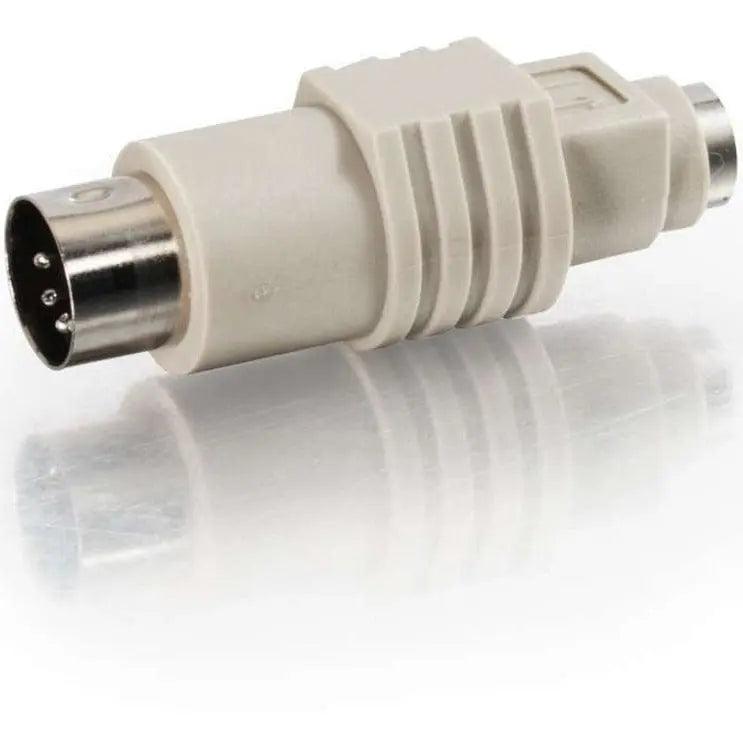 C2G C2G PS/2 Female to AT Male Keyboard Adapter - 1 Pack - 1 x 6-pin Mini-DIN (PS/2) Female - 1 x 5-pin DIN Male - Beige - 02475