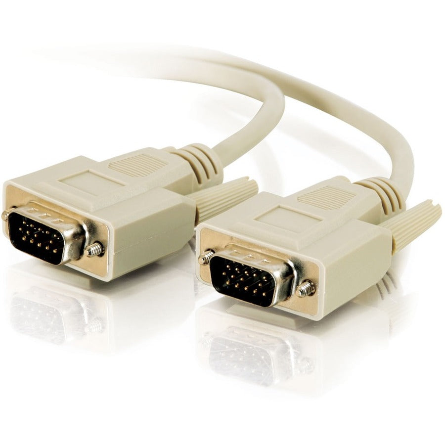 C2G 6ft Economy HD15 SVGA M/M Monitor Cable - HD-15 Male - HD-15 Male - 6ft - Beige - 02635