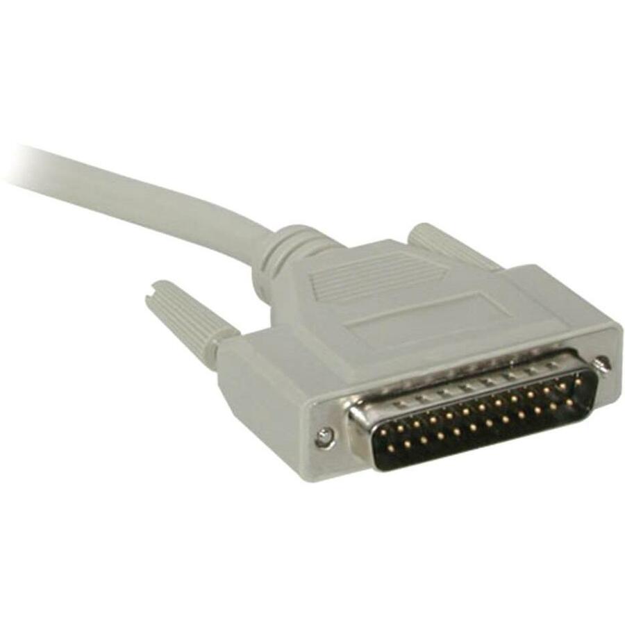 C2G 6ft DB25 M/M Serial RS232 Cable - DB-25 Male - DB-25 Female - 1.83m - Beige - 02655