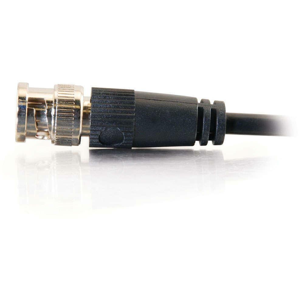 C2G 15ft RG58 BNC Thinnet Coax Cable - BNC Male - BNC Male - 15ft - Black - 03186