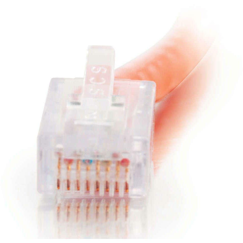 C2G-7ft Cat5e Non-Booted Crossover Unshielded (UTP) Network Patch Cable - Orange - Category 5e for Network Device - RJ-45 Male - RJ-45 Male - Crossover - 7ft - Orange - 24509