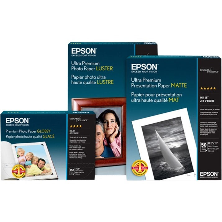 Epson Inkjet Matte Paper - White - 84 Brightness - 94% Opacity - A0 - 36" x 82 ft - 180 g/m² Grammage - Matte - 1 / Roll - Heavyweight - S041386