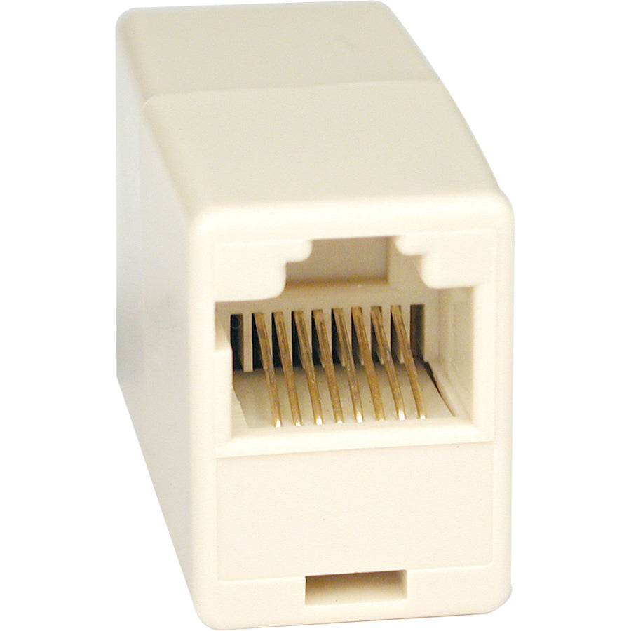 Tripp Lite Straight Through Modular In-line Coupler Telephone RJ45 F/F - 1 x RJ-45 Female - 1 x RJ-45 Female - N033-001