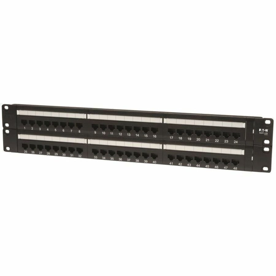Tripp Lite 48-Port Cat5e Cat5 Rackmount Patch Panel 568B 110 Punch 2URM TAA - 568B, RJ45 Ethernet" - N052-048