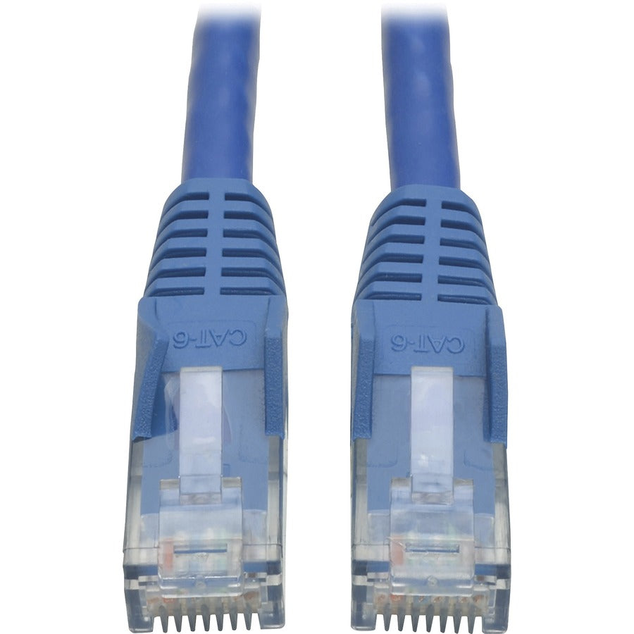 Tripp Lite Cat6 Gigabit Snagless Molded Patch Cable (RJ45 M/M) Blue, 7' - 7ft - 1 x RJ-45 Male - 1 x RJ-45 Male - Blue - N201-007-BL