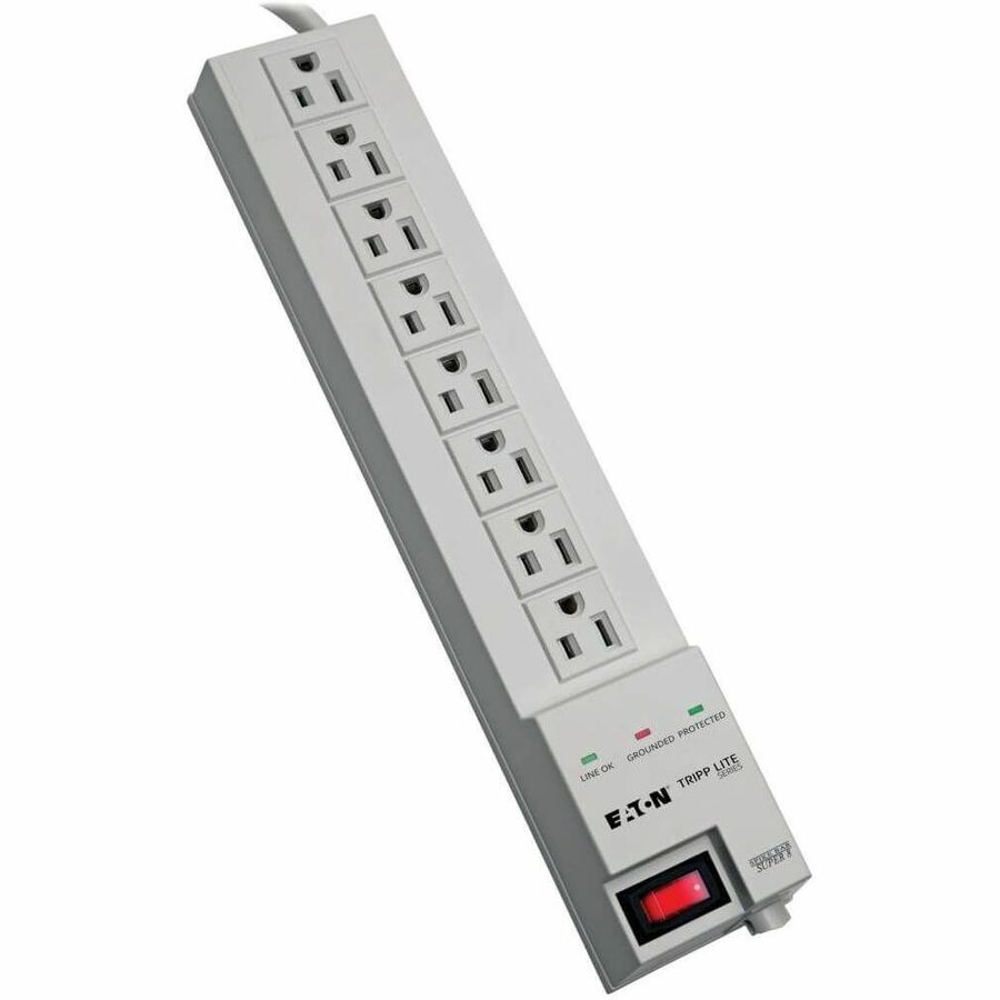 Tripp Lite Surge Protector Power Strip 120V 8 Outlet 8' Cord 1080 Joule - Receptacles: 8 x NEMA 5-15R - 1080J - SK6-6