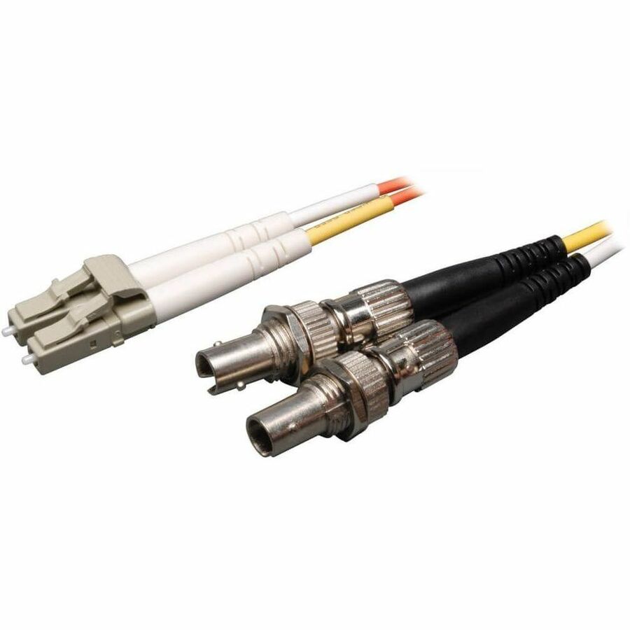 Tripp Lite 0.3M Duplex Multimode Fiber Optic 50/125 Adapter LC/ST M/F 1ft 1' 0.3 Meter - 1 ft Fiber Optic Network Cable - First End: 2 x LC Network - Male - Second End: 2 x ST Network - Female - Orang... - N457-001-50