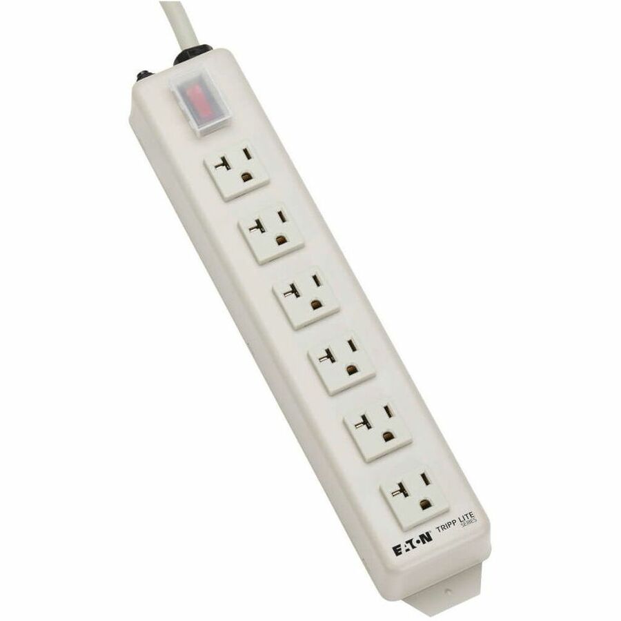 Tripp Lite Power Strip 120V 5-15/20R 6 Outlet Metal 15' Cord 5-20P - NEMA 5-20P - 6 NEMA 5-15/20R - 15ft - TLM615NC20