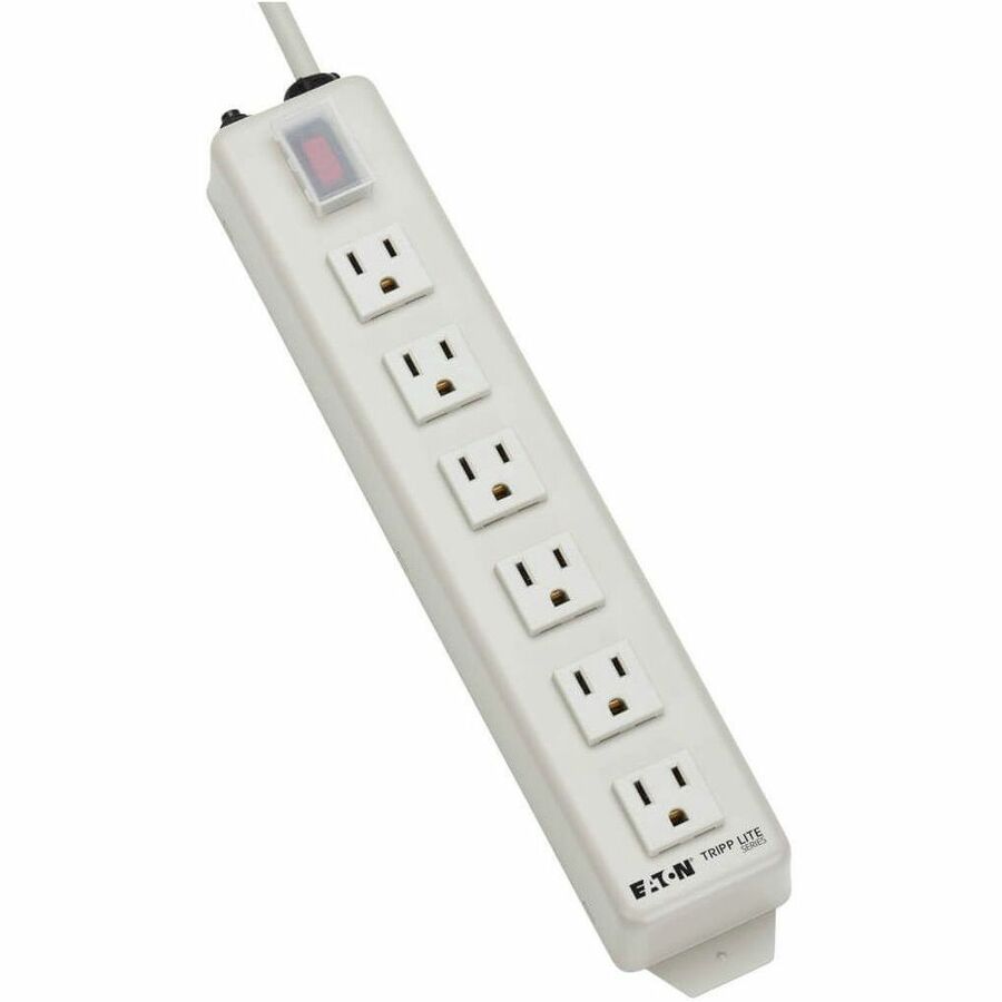 Tripp Lite Power Strip 120V 5-15R 6 Outlet Metal 15' Cord 5-15P - NEMA 5-15P - 6 NEMA 5-15R - 15ft - TLM615NC