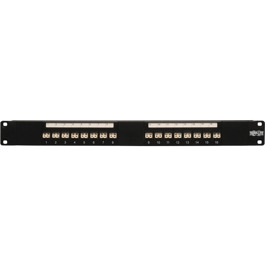 Tripp Lite 16-Port Fiber Patch Panel 62.5/125 or 50/125 LC/LC 1URM - 16 x LC - N490-016-LCLC