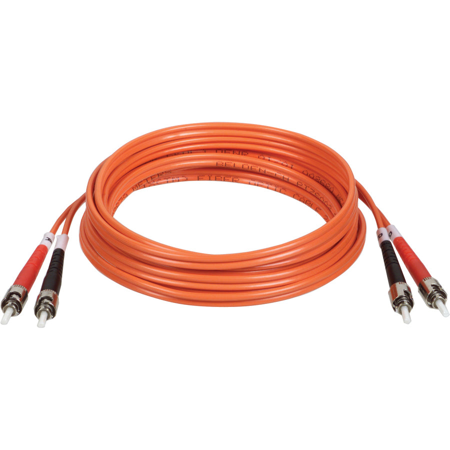 Tripp Lite 23M Duplex Multimode 62.5/125 Fiber Optic Patch Cable ST/ST 75' 75ft 23 Meter - ST Male - ST Male - 75.46ft - Orange - N302-23M