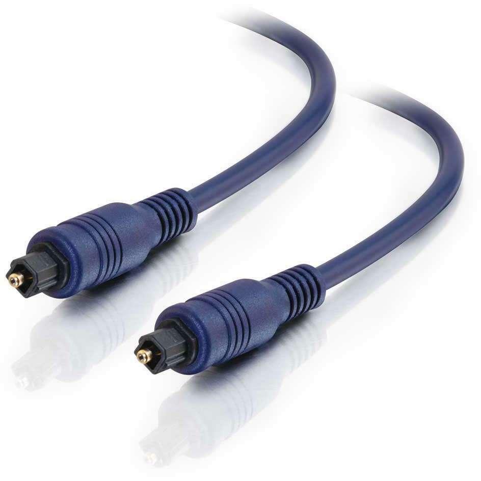 C2G 5m Velocity TOSLINK Optical Digital Cable - Toslink Male - Toslink Male - 16.4ft - Blue - 40393
