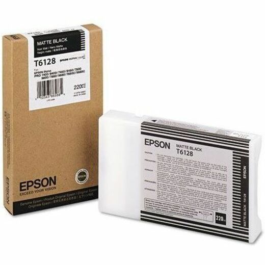 Epson Matte Black Ink Cartridge - Inkjet - Matte Black - T612800