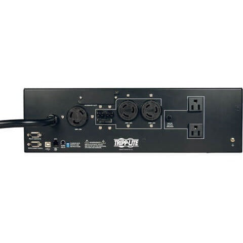 Tripp Lite UPS Smart 5000VA 3750W Rackmount AVR 208V Pure Sign Wave 5kVA USB DB9 3URM - 5000VA/3750W - 10 Minute Full Load - 1 x NEMA L6-30R, 2 x NEMA L6-20R, 2 x NEMA 5-15R - SMART5000TEL3U