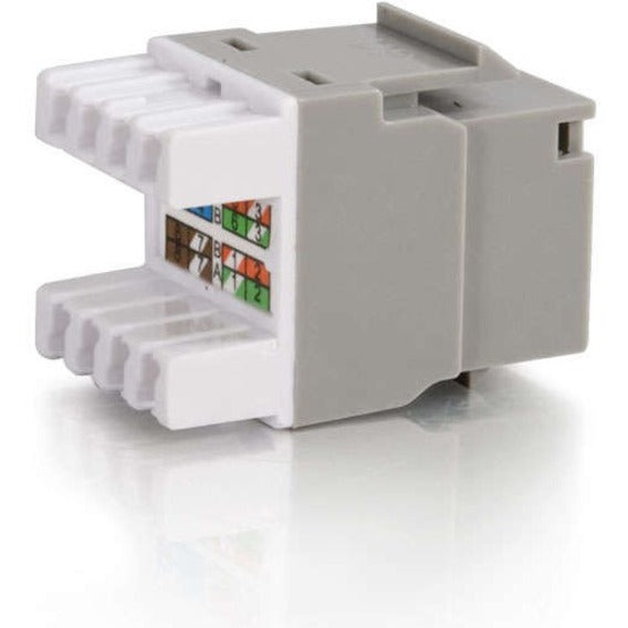 C2G Cat5E RJ45 UTP Keystone Jack - Gray - 110-punchdown, RJ-45 - 03792