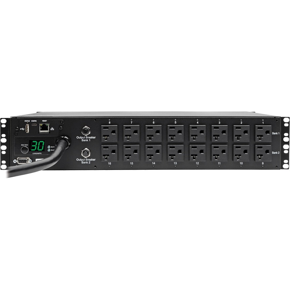 Tripp Lite PDU Switched 120V 30A 5-15/20R 16 Outlet 2URM -Special Price - 16 x NEMA 5-20R - 2U Rack-mountable - PDUMH30NET