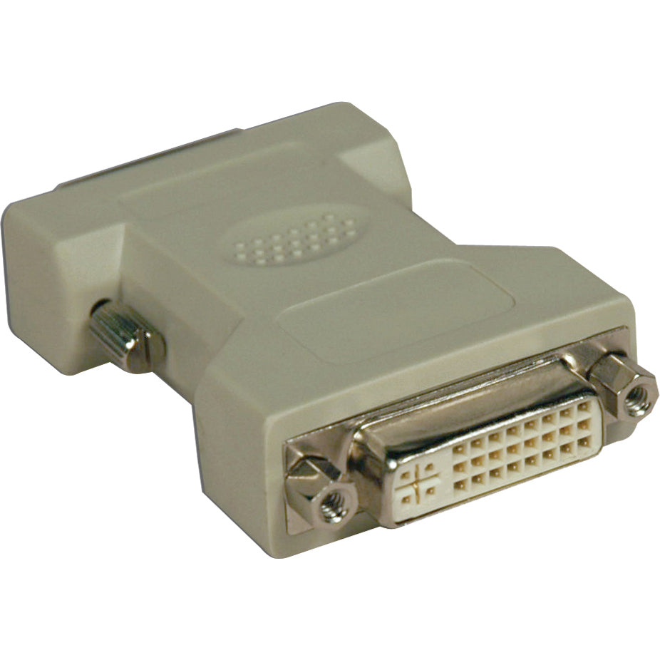 Tripp Lite DVI-I to DVI-D Dual Link Video Cable Adapter (F/M) - 1 x DVI-D Digital Video Male - 1 x DVI-I Video Female - Gold Contact - Beige - P118-000