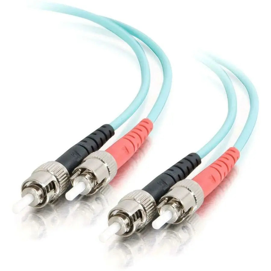C2G-1m ST-ST 10Gb 50/125 OM3 Duplex Multimode PVC Fiber Optic Cable - Aqua - Fiber Optic for Network Device - ST Male - ST Male - 10Gb - 50/125 - Duplex Multimode - OM3 - 10GBase-SR, 10GBase-LRM - 1m ... - 36101 LEGRAND