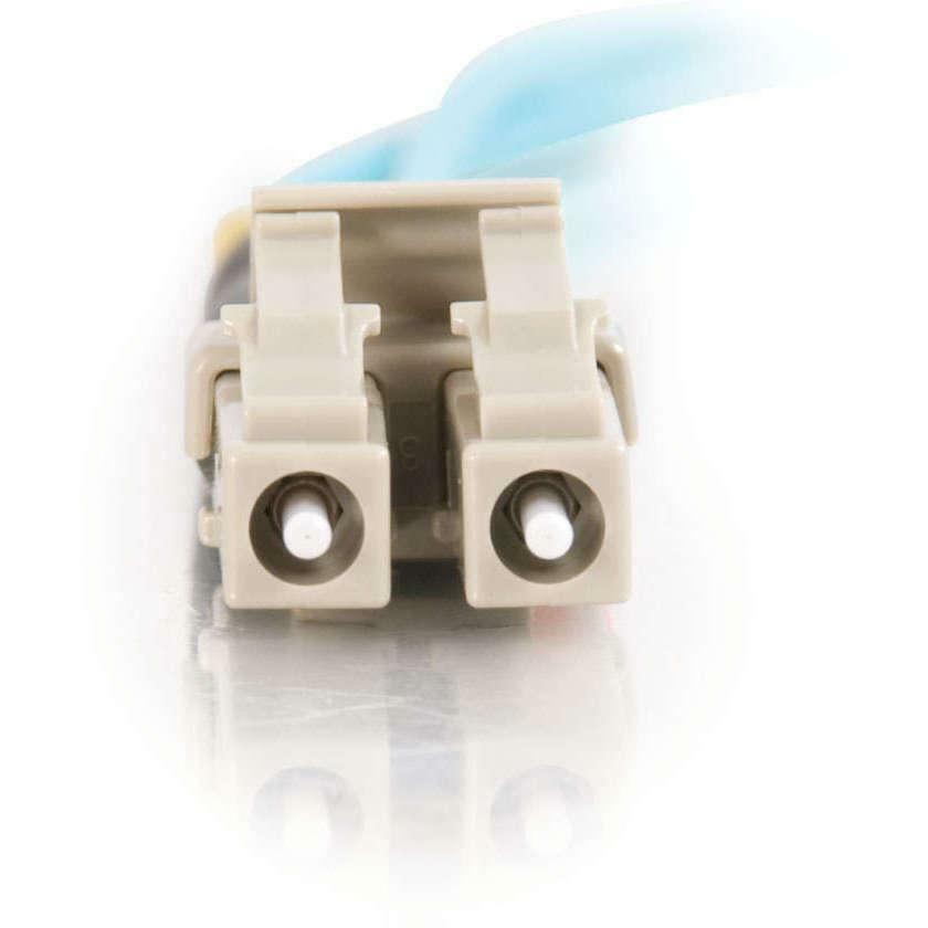 C2G-3m LC-LC 10Gb 50/125 OM3 Duplex Multimode Fiber Optic Cable (Plenum-Rated) - Aqua - Fiber Optic for Network Device - LC Male - LC Male - 10Gb - 50/125 - Duplex Multimode - OM3 - 10GBase-SR, 10GBas... - 36233