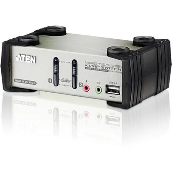 Aten CS1732B 2-Port USB KVMP Switch - 2 x 1 - 2 x HD-15 Keyboard/Mouse/Video - CS1732B - eCommerce Business Prime