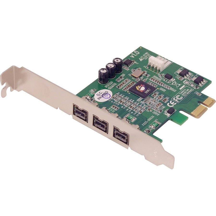 SIIG NN-FW0012-S1 FireWire Adapter - 3 x 9-pin FireWire 800 Female IEEE 1394b FireWire - Plug-in Card - Retail - NN-FW0012-S1