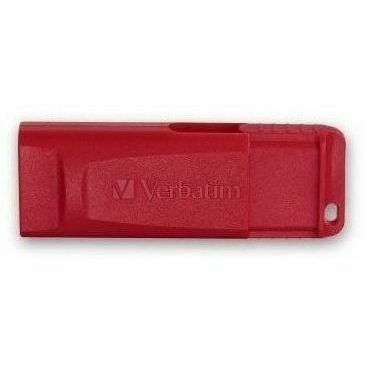 Verbatim Store 'n' Go USB Flash Drive - 32 GB - USB 2.0 Type A - Red - Lifetime Warranty - 1 Each - 96806