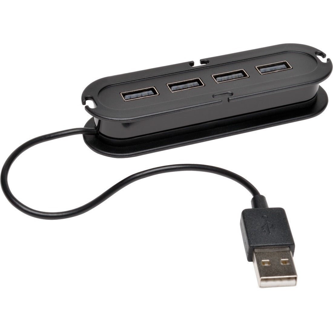 Tripp Lite 4-Port USB 2.0 Mobile Hi-Speed Ultra-Mini Hub w/ Power Adapter - USB - External - 4 USB Port(s) - U222-004-R