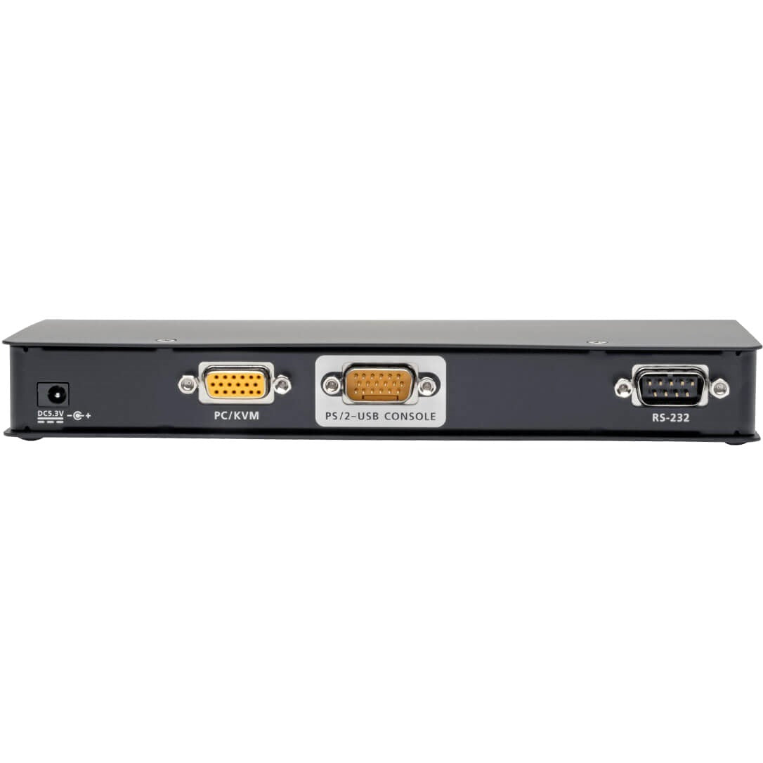 Tripp Lite KVM Server Remote Control External over IP RS-232 Port TAA GSA - 1 x 1 - 1 x Keyboard/Mouse/Video - 0U - Rack-mountable - B051-000