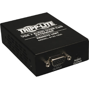 Tripp Lite VGA + Audio Over Cat5/Cat6 Remote Unit Video Extender / Splitter - 1 x 1 - VGA, XGA, SVGA, SXGA, UXGA, WUXGA - 500ft, 1000ft - B132-100A
