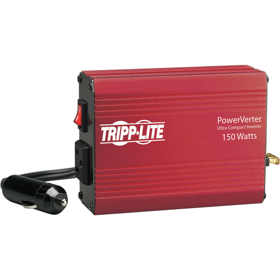 Tripp Lite Portable Auto Inverter 150W 12V DC to AC 120V 5-15R 1 Outlet - 12V DC - 120V AC - Continuous Power:150W - PV150