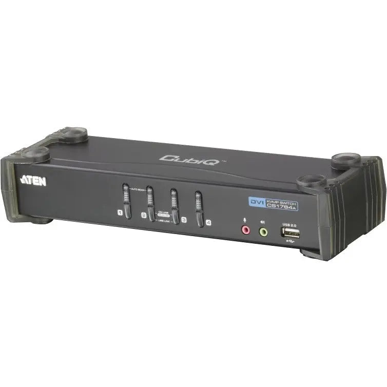 ATEN CS1764A KVM Switch - 4 Computer(s) - WUXGA - 1920 x 1200 - 8 x USB - 5 x DVI - CS1764A - eCommerce Business Prime