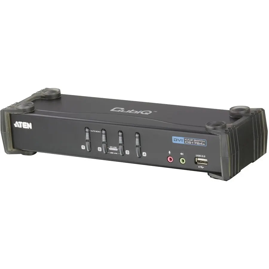 ATEN CS1764A KVM Switch - 4 Computer(s) - WUXGA - 1920 x 1200 - 8 x USB - 5 x DVI - CS1764A - eCommerce Business Prime