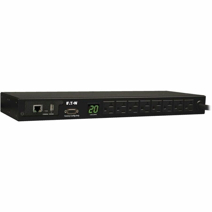 Tripp Lite PDU Monitored 120V 20A 5-15/20R 8 Outlet L5-20P Horizontal 1URM TAA - 16 x NEMA 5-15/20R - 1U Horizontal Rackmount - PDUMNH20