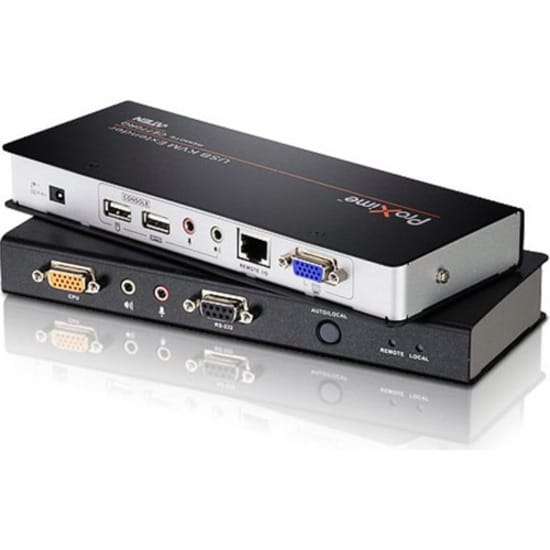 ATEN ATEN Proxime CE770 KVM Console/Extender-TAA Compliant - 1 Computer(s) - 1 Local User(s) - 1 Remote User(s) - 984.25 ft Range - WUXGA - 1920 x 1200 Maximum Video Resolution - 2 x Network (RJ-45) - 4 x ... - CE770