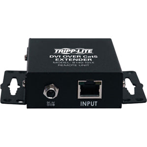 Tripp Lite DVI over Cat5 Cat6 Extender Video Transmitter & Receiver TAA - 1 Input Device - 1 Output Device - 200 ft Range - 2 x Network (RJ-45) - 1 x DVI In - 1 x DVI Out - Full HD - 1920 x 1080 - Twi... - B140-101X