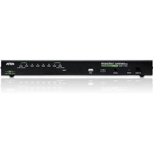 ATEN CS1708i KVM Switchbox - 8 Computer(s) - 1 Local User(s) - 32 Remote User(s) - 2048 x 1536 - 1 x Network (RJ-45) - 1 x USB - 1U - CS1708I