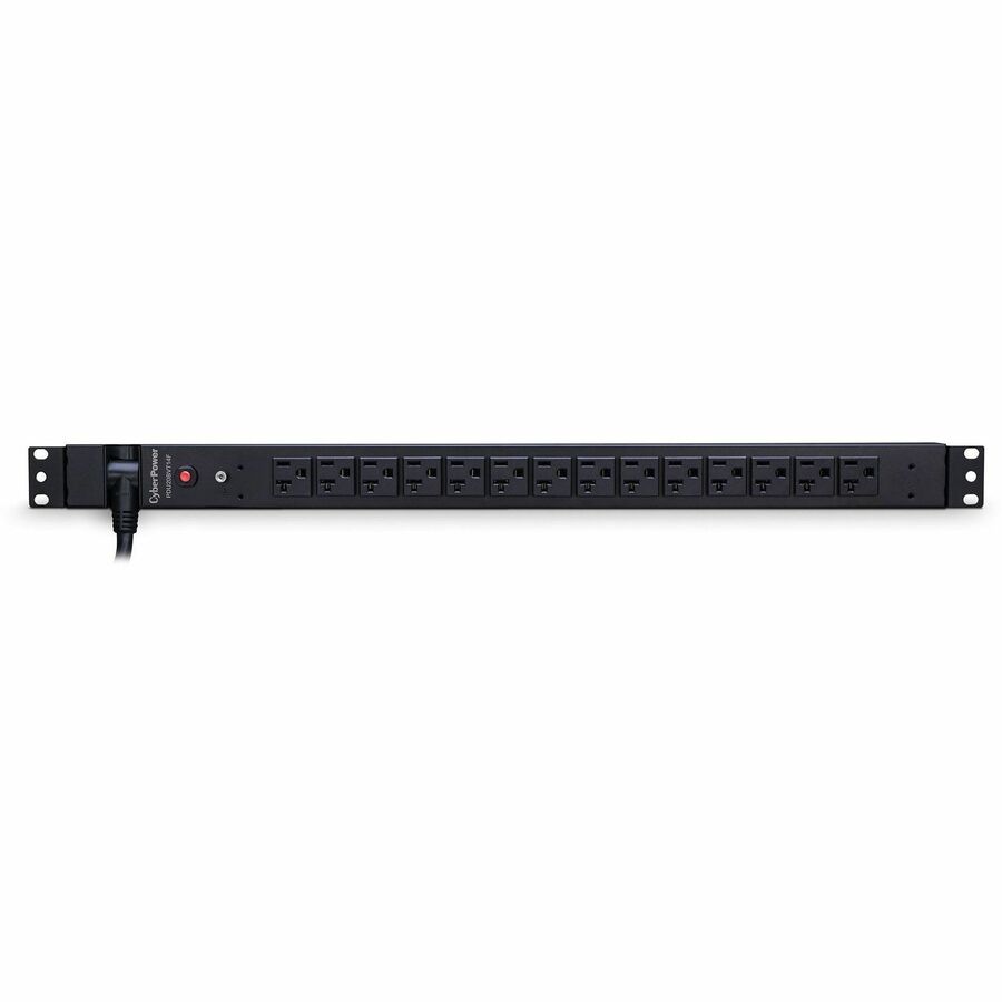 CyberPower PDU20BVT14F 100 - 125 VAC 20A Basic PDU - 14 Outlets, 10 ft, NEMA L5-20P, Vertical, 0U, Lifetime Warranty - PDU20BVT14F