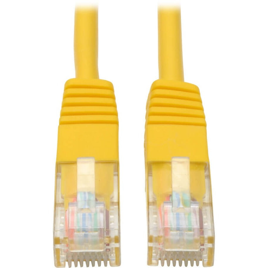 Tripp Lite 6ft Cat5e / Cat5 350MHz Molded Patch Cable RJ45 M/M Yellow 6' - Category 5e - 6ft - 1 x RJ-45 Male Network - 1 x RJ-45 Network - Yellow - N002-006-YW